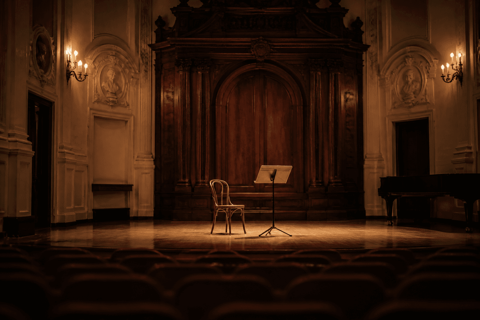 Scène de concert éclairée